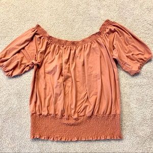 Rue+‎ Peach Ragland Sleeve Top 4X